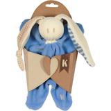 Doudou bleu en coton bio 17 cm thumbnail
