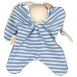 Doudou bleu en coton bio 17 cm thumbnail