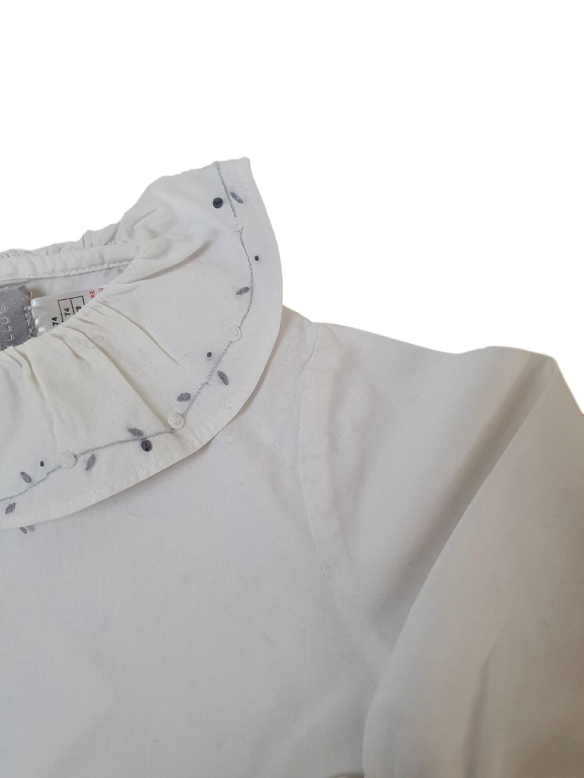 CYRILLUS Blouse blanche fille 12 mois thumbnail
