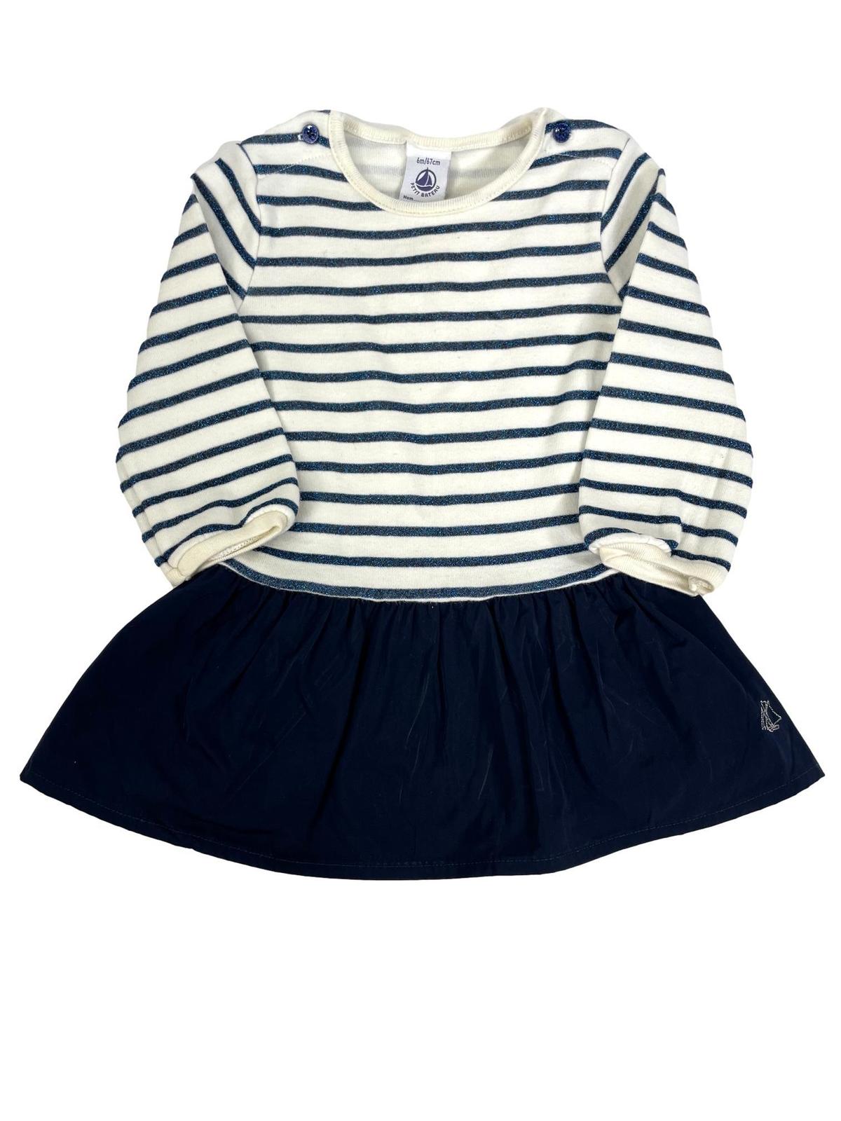 PETIT BATEAU robe fille 6 mois