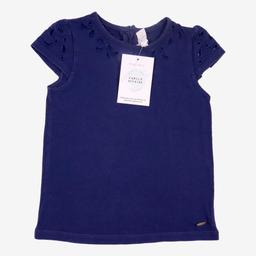 TARTINE ET CHOCOLAT 4 ans Tee-shirt ajouré bleu