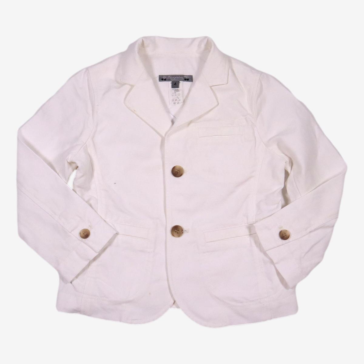 BONPOINT 4 ans Veste en lin blanche