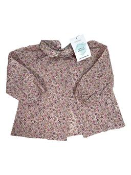 BOUTCHOU 12 mois blouse rose fleurie