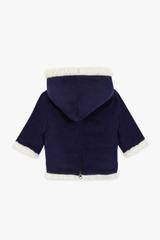 BONTON NEUF 12 mois manteau/burnou camion bleu thumbnail