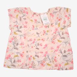BONPOINT 8 ans blouse fleurs et dentelle