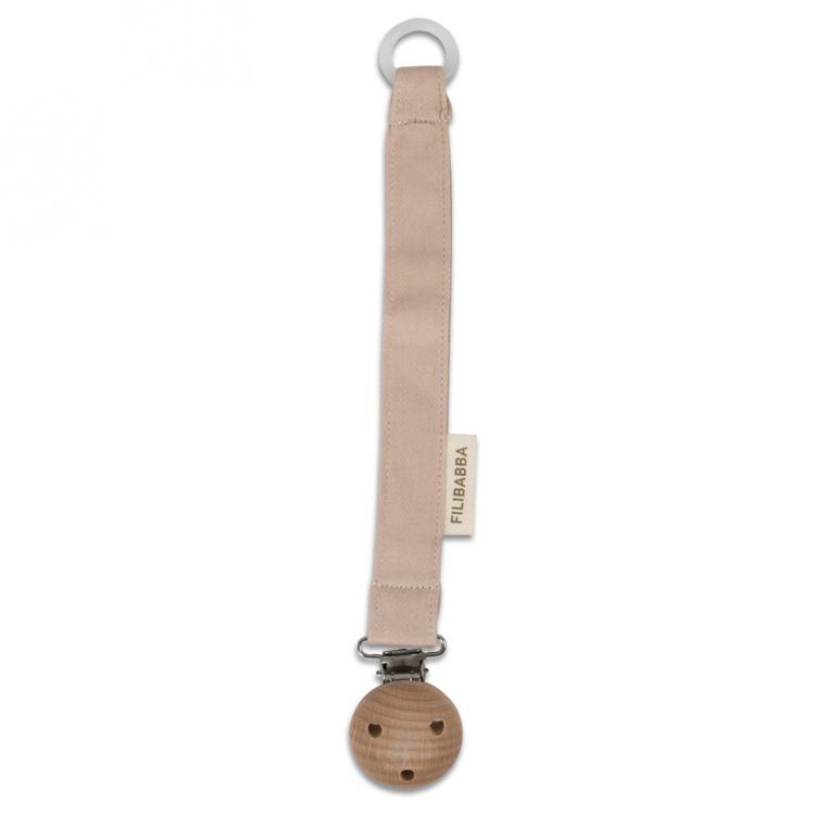 Attache tétine en bois et coton bio Doeskin thumbnail