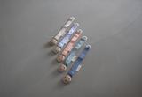 Attache tétine en bois et coton bio Muddly Blue thumbnail