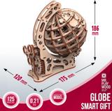 Globe petit modèle - maquette 3D mobile en bois thumbnail