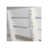 Lit double en bois 120 x 200 cm blanc thumbnail