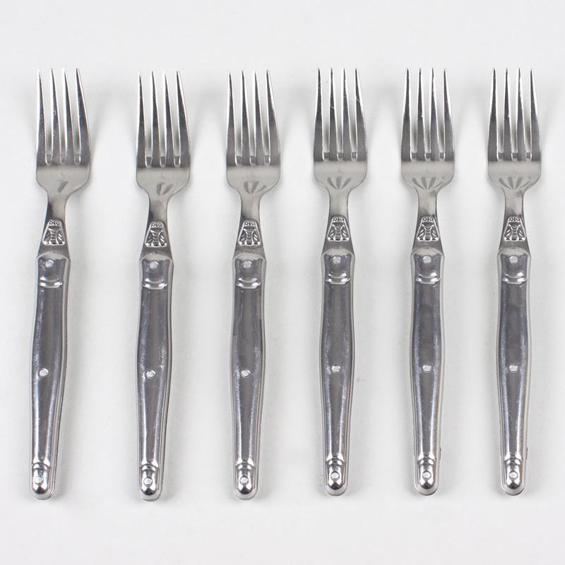 Coffret 6 fourchettes de table Laguiole en inox thumbnail