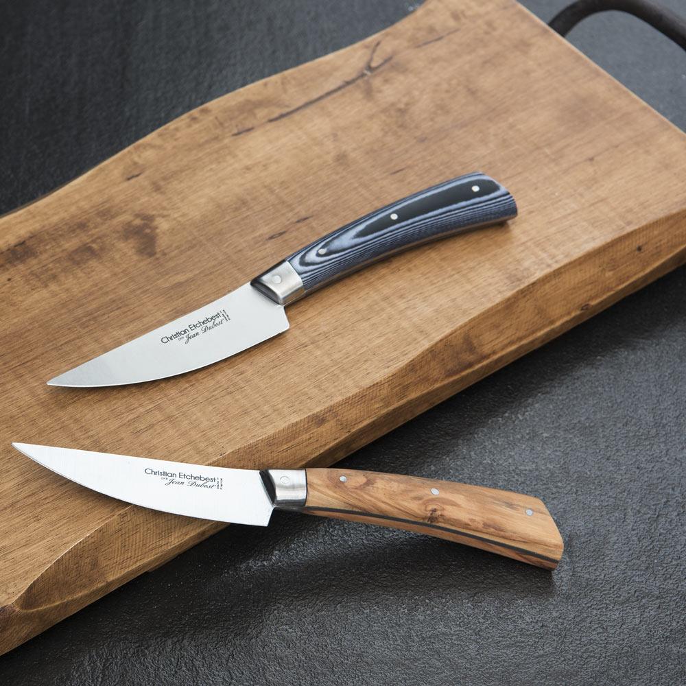 Couteau de table en Olivier lame 10 cm thumbnail