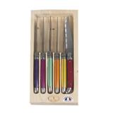 Coffret 6 couteaux laguiole irise assortis thumbnail