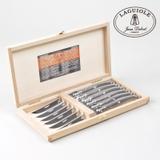 Coffret 6 couteaux laguiole inox fermant thumbnail