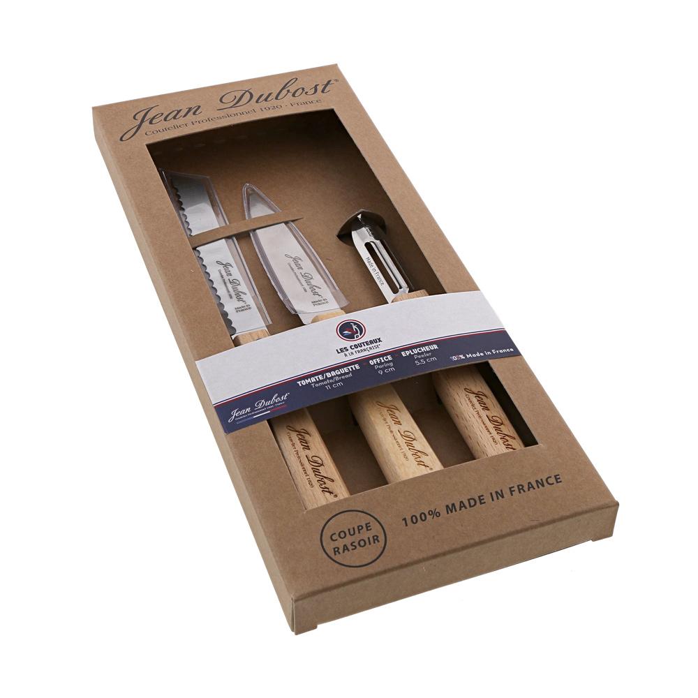 Coffret de 3 couteaux Hêtre thumbnail