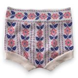 BONJOUR, Short beige à fleurs roses et bleus, 10 ans thumbnail