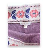 BONJOUR, Short beige à fleurs roses et bleus, 10 ans thumbnail