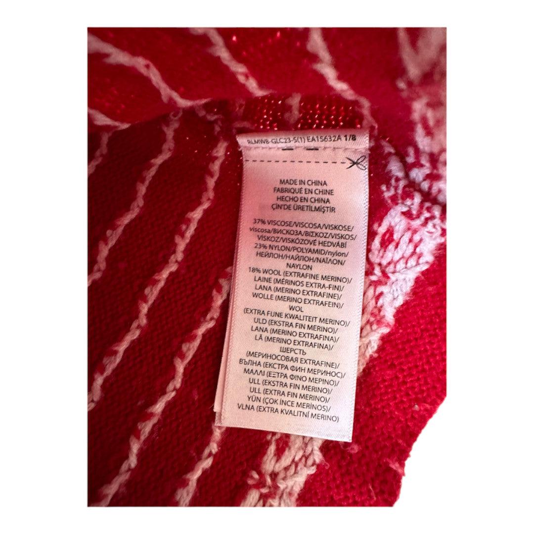 RALPH LAUREN, Pull rouge à motifs blancs en laine, 4 ans thumbnail