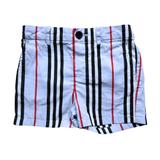 BURBERRY, Short de bain bleu à rayures, 18 mois thumbnail