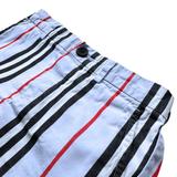 BURBERRY, Short de bain bleu à rayures, 18 mois thumbnail