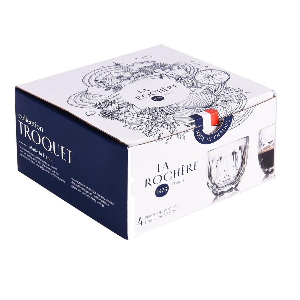 Boîte de 4 tasses à expresso Troquet thumbnail