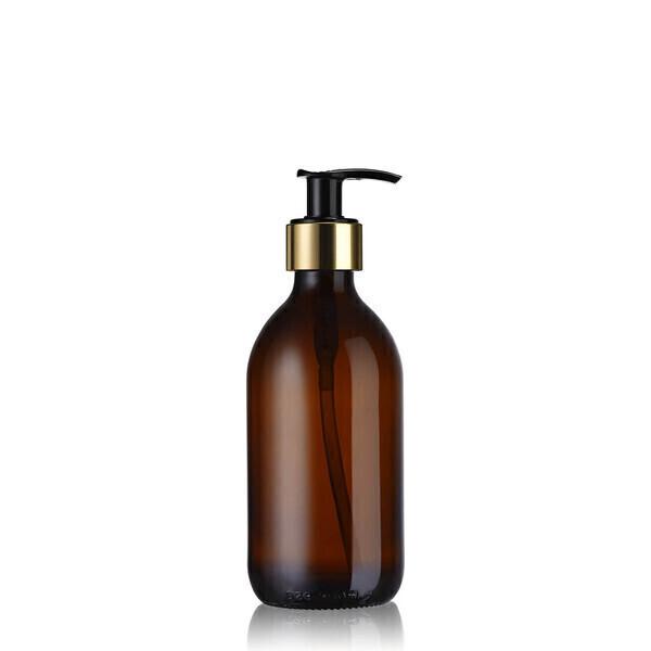 Distributeur de savon en verre ambré 300ml thumbnail