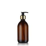 Distributeur de savon en verre ambré 300ml thumbnail