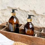 Distributeur de savon en verre ambré 500ml thumbnail