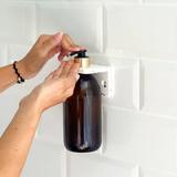 Distributeur de savon en verre ambré 500ml thumbnail