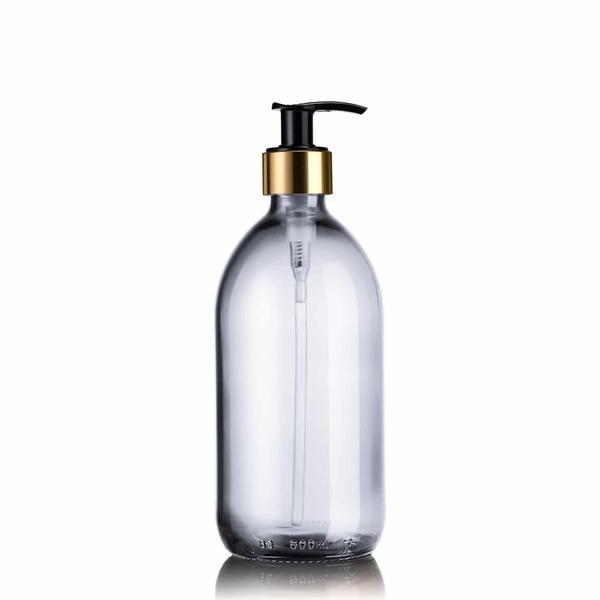 Distributeur de savon en verre blanc 500ml thumbnail