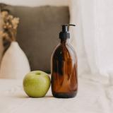 Distributeur de savon noir 500ml verre ambré thumbnail