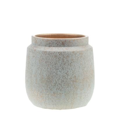 Vase Galassia blanc et or 20 cm