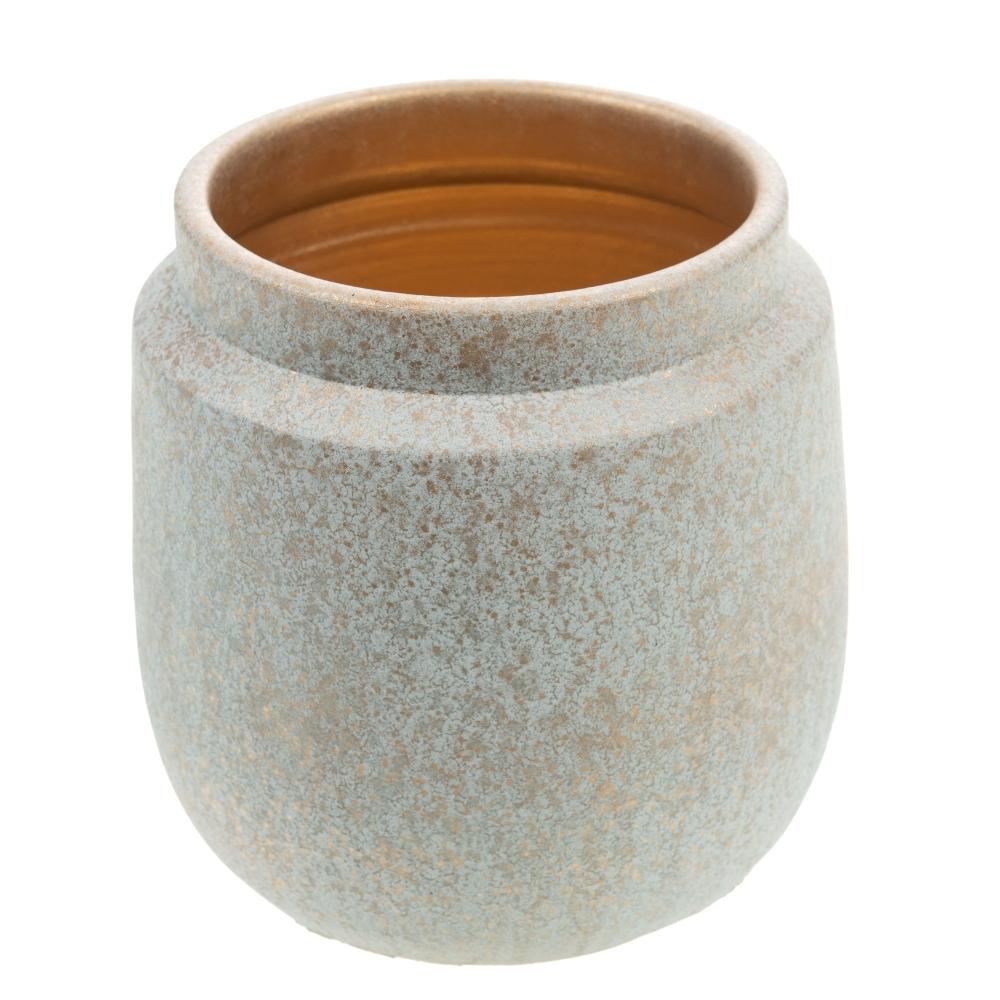 Vase Galassia blanc et or 20 cm thumbnail