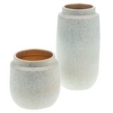 Vase Galassia blanc et or 20 cm thumbnail