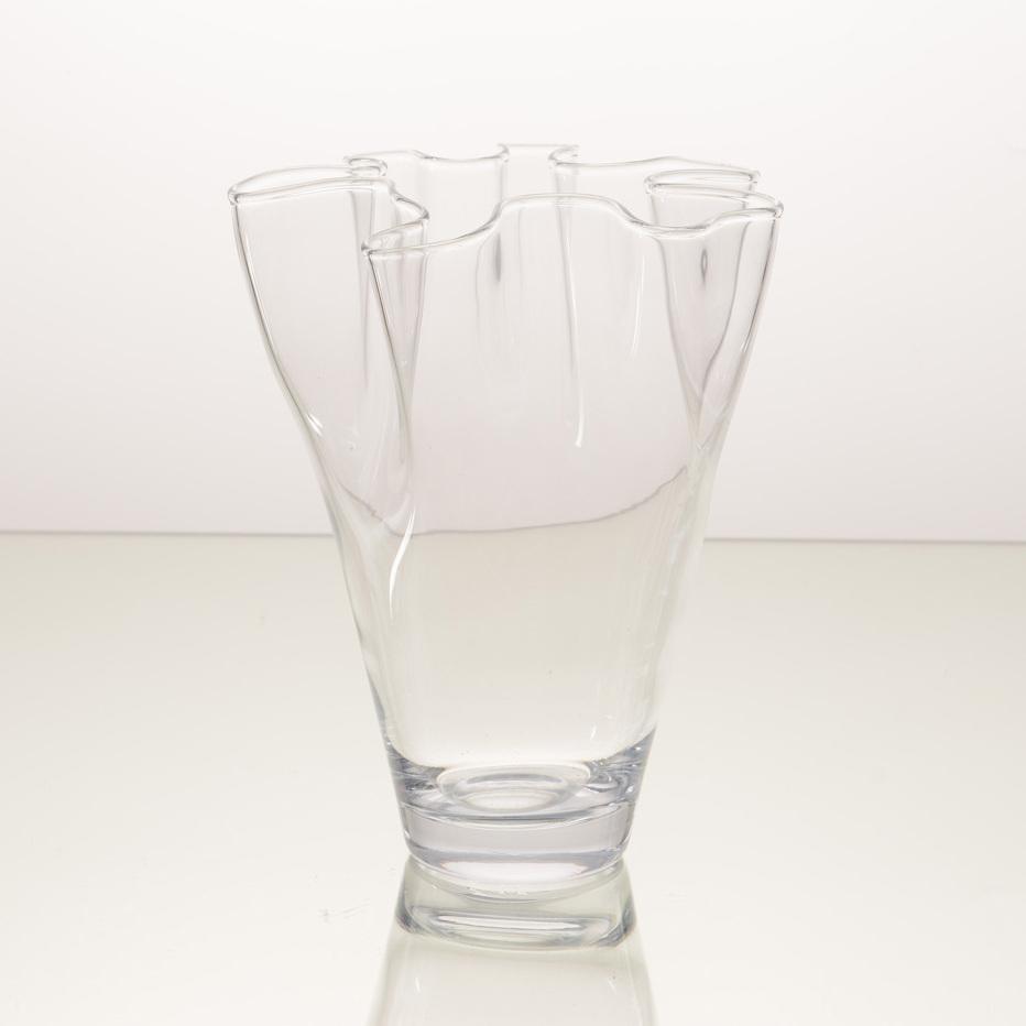 Vase plissé  - hauteur 26 cm