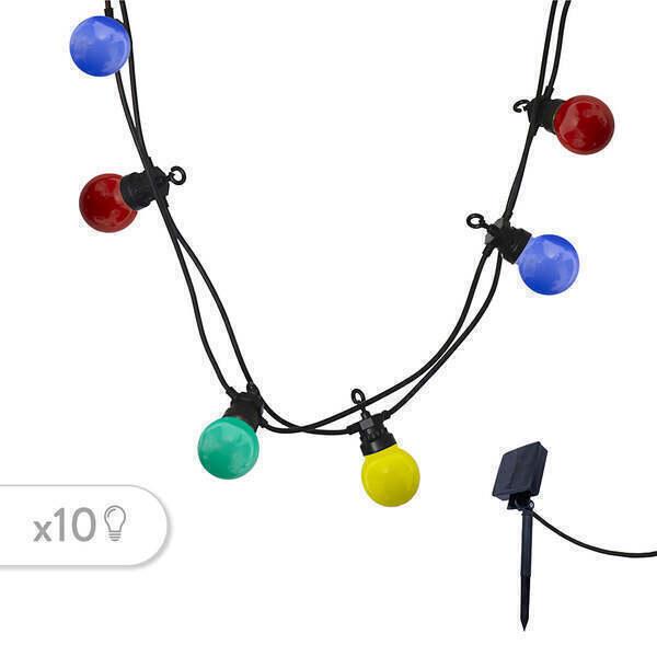 Guirlande solaire 10 globes 5.7 m thumbnail