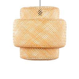 Abat jour en Suspension bambou naturel foncé