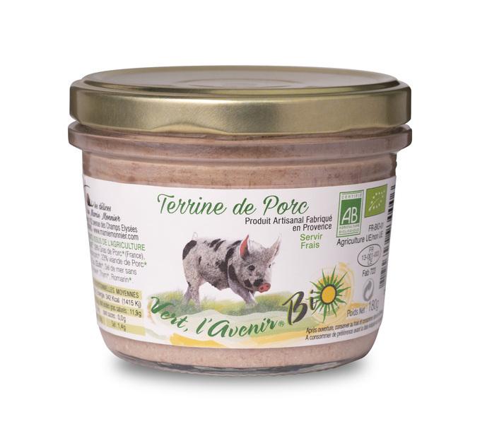 Terrine de Porc, Bio (pot de 180 gr)