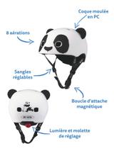 Casque velo et trottinette panda 3D taille S thumbnail