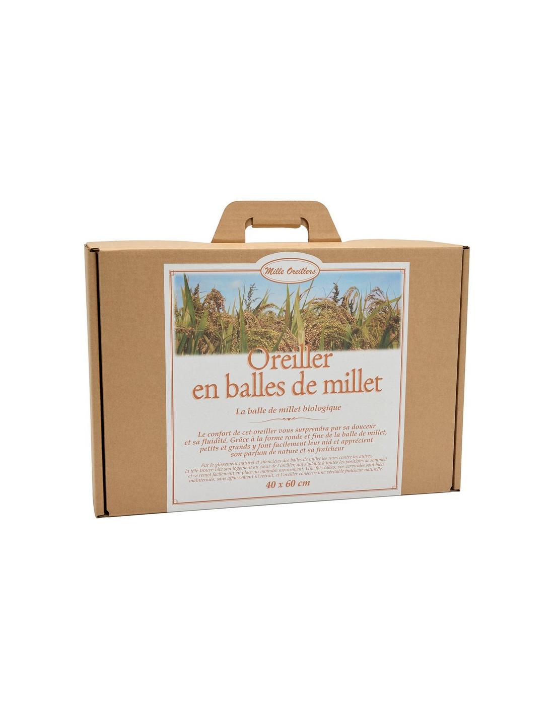 Oreiller en balles de Millet - 40 x 60 cm thumbnail