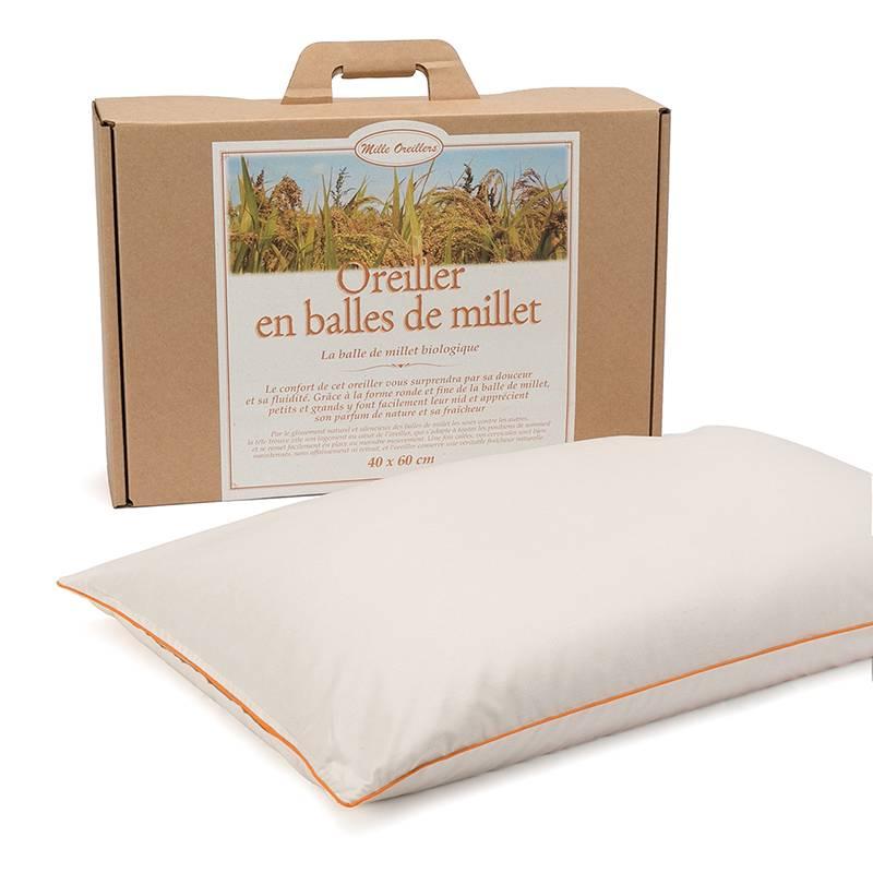 Oreiller en balles de Millet - 40 x 60 cm thumbnail