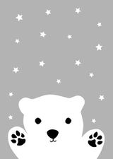 Affiche Enfant - Ours - Chambre Bébé Garcon Fille thumbnail