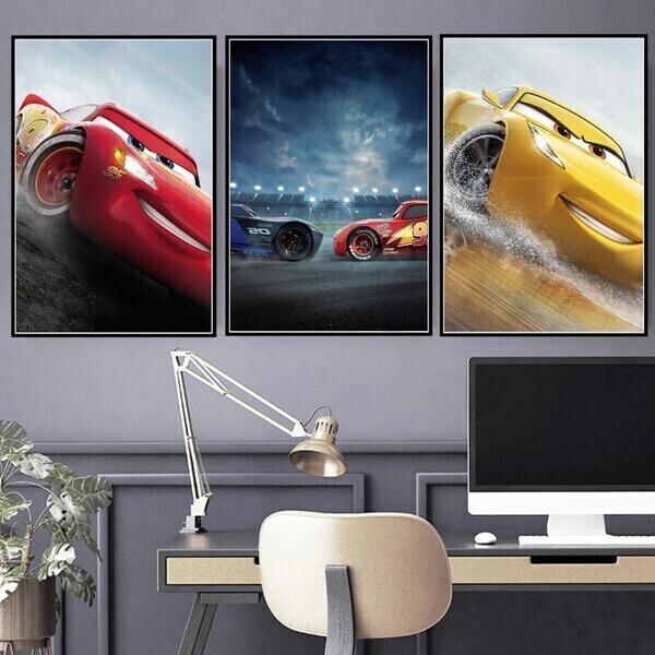 Affiche Cars - 30x40cm - Chambre Bébé Garcon Fille thumbnail