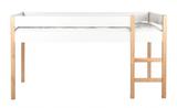 Lit mezzanine mi-hauteur Alto 90x200 Blanc thumbnail