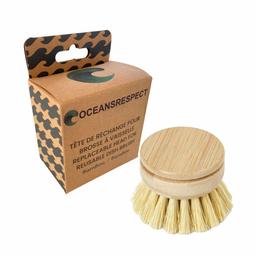 Tête de brosse à vaisselle - Bambou - Poils souples (Sisal)