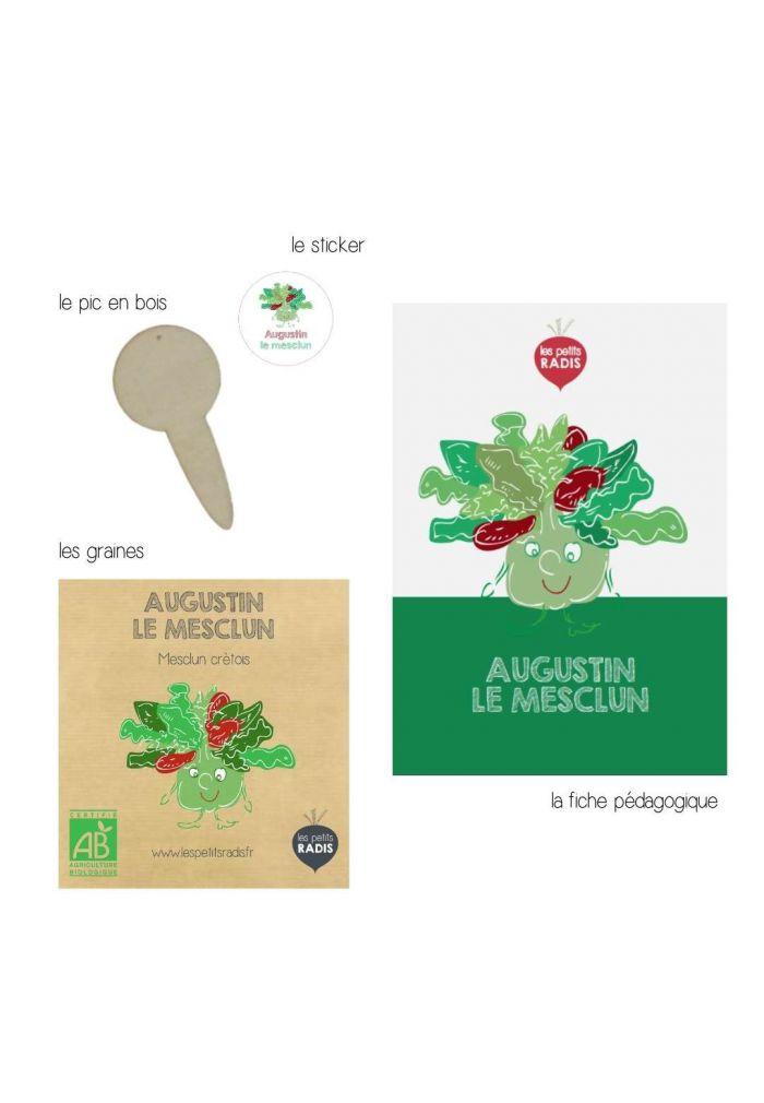 mini kit de graines bio d'augustun le mesclun thumbnail