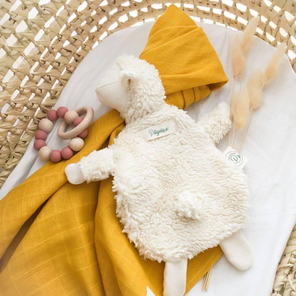 Doudou mouton en coton bio thumbnail