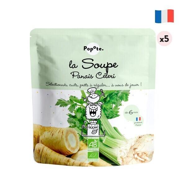 Soupe Panais Céleri bébé bio - lot de 5 - dès 6 mois