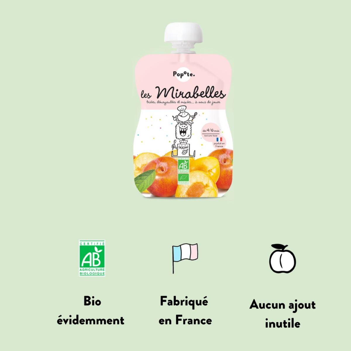 Gourde Les Mirabelles Dès 4-6 mois 120g thumbnail
