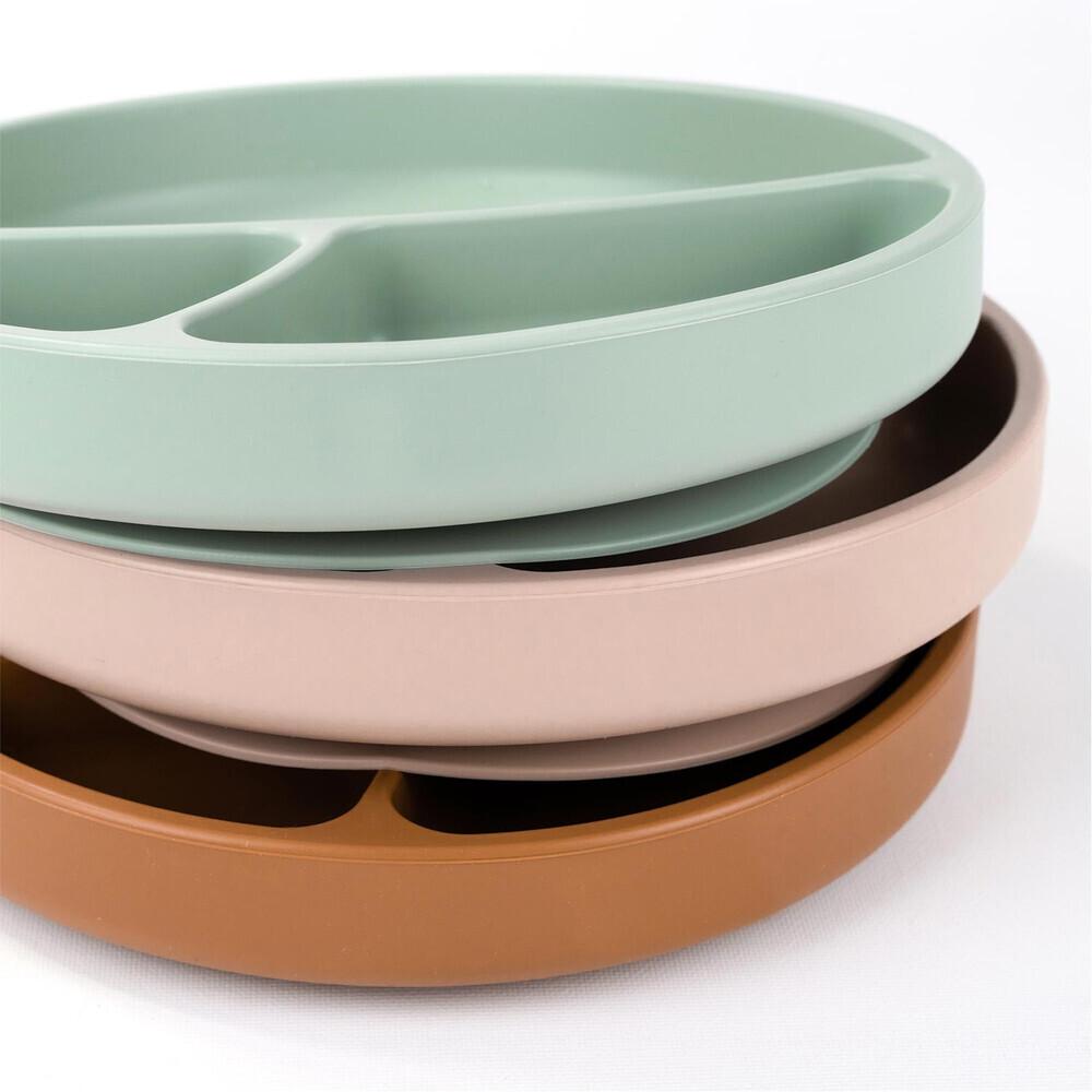 Assiette bébé compartimentée à ventouse Caramel thumbnail