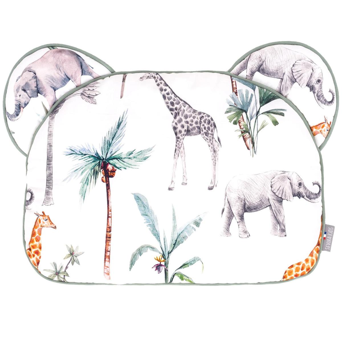 Oreiller coussin plat réversible , Safari thumbnail